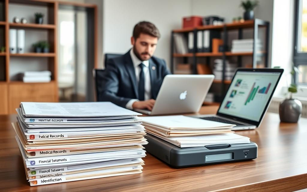 organize documentos importantes